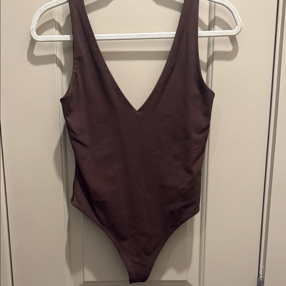 Aritzia Rich Chocolate Bodysuit